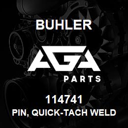 114741 Buhler PIN, QUICK-TACH WELDMENT, GRAPPLE | AGA Parts