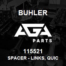 115521 Buhler Spacer - Links, Quick Attach Assy, Od-2.0in Lth-3.0in | AGA Parts