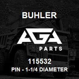 115532 Buhler Pin - 1-1/4 Diameter x 6-1/4 (Use 115904) | AGA Parts
