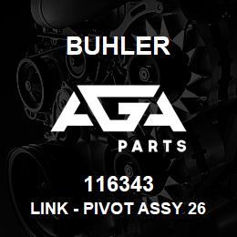 116343 Buhler LINK - PIVOT Assy 26.67 cm (10.5), BUCKET CYLINDER to QUICK ATTACH | AGA Parts