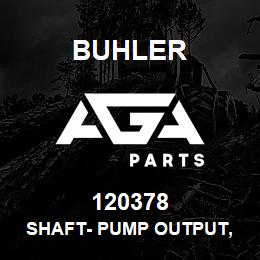 120378 Buhler SHAFT- PUMP OUTPUT, SPLITTER BOX BIDI | AGA Parts