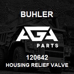120642 Buhler HOUSING RELIEF VALVE ASSEMBLY (Implement Control Valve - BIDI) | AGA Parts