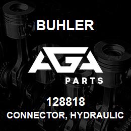 128818 Buhler Connector, Hydraulic - 3/4 MJIC ?┬Э 3/4 MORB | AGA Parts