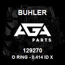 129270 Buhler O Ring - 0.414 ID x 0.072 Thick (Buna) | AGA Parts