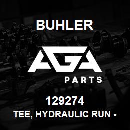 129274 Buhler Tee, Hydraulic Run - 9/16MJIC x 9/16SWFJIC | AGA Parts