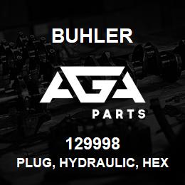 129998 Buhler Plug, Hydraulic, Hex Head - 5 ORB | AGA Parts