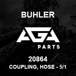 20864 Buhler Coupling, Hose - 5/16 x 1/8 FNPT | AGA Parts