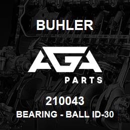210043 Buhler BEARING - BALL Id-30mm Od-62mm Thk-16mm | AGA Parts
