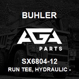 SX6804-12 Buhler Run Tee, Hydraulic - 12 MJIC x 12 MORB | AGA Parts