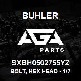 SXBH0502755YZ Buhler Bolt, Hex Head - 1/2 x 2-3/4 Gr-5 | AGA Parts