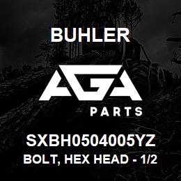 SXBH0504005YZ Buhler Bolt, Hex Head - 1/2 x 4 Gr-5 | AGA Parts