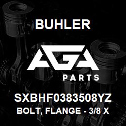SXBHF0383508YZ Buhler Bolt, Flange - 3/8 x 3.50 Gr8 YZ | AGA Parts
