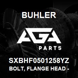 SXBHF0501258YZ Buhler Bolt, Flange Head - 1/2 x 1-1/4 Gr-8 YZ | AGA Parts