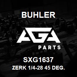SXG1637 Buhler Zerk 1/4-28 45 Deg. Grease | AGA Parts