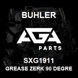 SXG1911 Buhler Grease Zerk 90 Degree 1/4 x 28 | AGA Parts