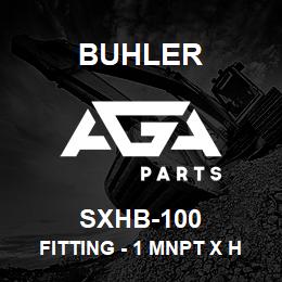 SXHB-100 Buhler Fitting - 1 MNPT x Hose Barb (Poly) | AGA Parts