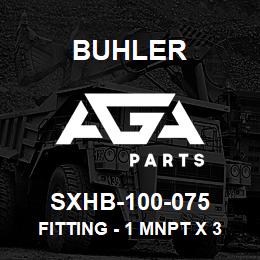 SXHB-100-075 Buhler Fitting - 1 MNPT x 3/4 Hose Barb (Poly) | AGA Parts