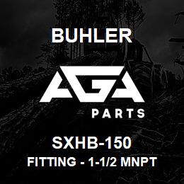 SXHB-150 Buhler Fitting - 1-1/2 MNPT x Hose Barb (Poly) | AGA Parts