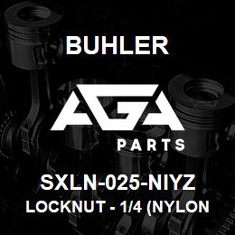 SXLN-025-NIYZ Buhler Locknut - 1/4 (Nylon Insert) | AGA Parts