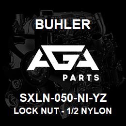 SXLN-050-NI-YZ Buhler Lock Nut - 1/2 Nylon Insert YZ | AGA Parts