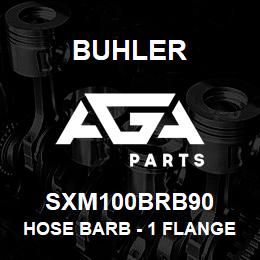 SXM100BRB90 Buhler Hose Barb - 1 Flange Elbow | AGA Parts
