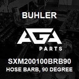 SXM200100BRB90 Buhler Hose Barb, 90 Degree - 2 x 1 | AGA Parts