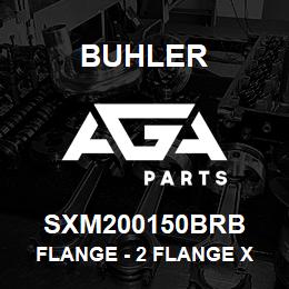 SXM200150BRB Buhler Flange - 2 Flange x 1-1/2 Hose Barb (Poly) | AGA Parts