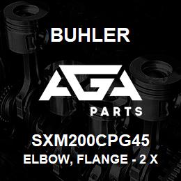 SXM200CPG45 Buhler Elbow, Flange - 2 X 45 Deg | AGA Parts