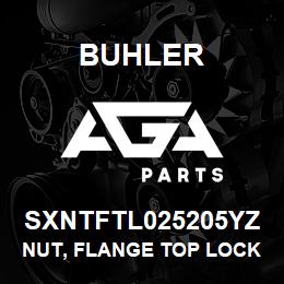 SXNTFTL025205YZ Buhler Nut, Flange Top Lock - 1/4-20 Gr5 YZ | AGA Parts