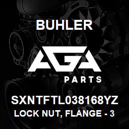 SXNTFTL038168YZ Buhler Lock Nut, Flange - 3/8-16UNC Gr-8 YZ | AGA Parts