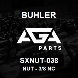 SXNUT-038 Buhler Nut - 3/8 NC | AGA Parts