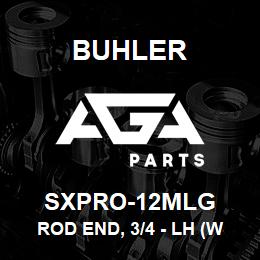 SXPRO-12MLG Buhler Rod End, 3/4 - LH (w/Spherical Bearing) | AGA Parts