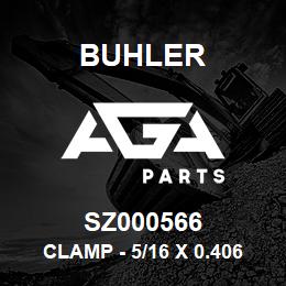 SZ000566 Buhler Clamp - 5/16 x 0.406 Hole (Vinyl Dipped) | AGA Parts