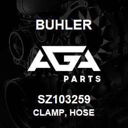 SZ103259 Buhler Clamp, Hose | AGA Parts