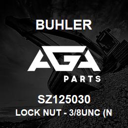 SZ125030 Buhler Lock Nut - 3/8UNC (Nylock) | AGA Parts