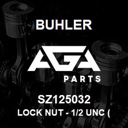 SZ125032 Buhler Lock Nut - 1/2 UNC (Nylock) | AGA Parts