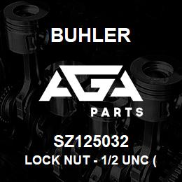 SZ125032 Buhler Lock Nut - 1/2 UNC (Nylock) | AGA Parts