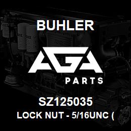 SZ125035 Buhler Lock Nut - 5/16UNC (Nylock) | AGA Parts