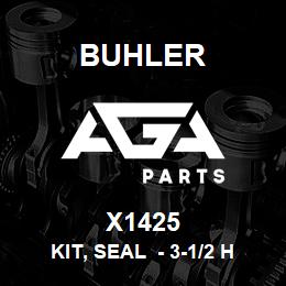 X1425 Buhler Kit, Seal - 3-1/2 Hydraulic Lift Cylinder w/2 Rod | AGA Parts