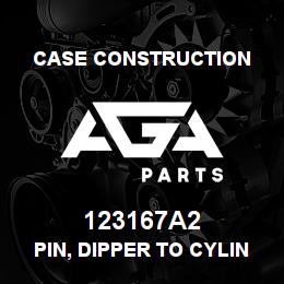 123167A2 Case Construction PIN, DIPPER TO CYLINDER | AGA Parts