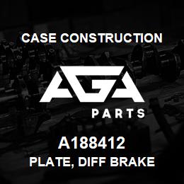 A188412 Case Construction PLATE, DIFF BRAKE | AGA Parts