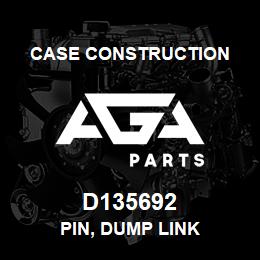 D135692 Case Construction PIN, DUMP LINK | AGA Parts