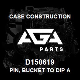 D150619 Case Construction PIN, BUCKET TO DIP ARM | AGA Parts