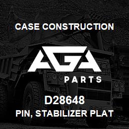 D28648 Case Construction PIN, STABILIZER PLATE | AGA Parts