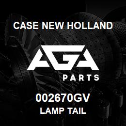 002670GV CNH Industrial LAMP TAIL | AGA Parts