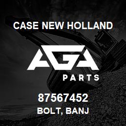 87567452 Case New Holland BOLT, BANJ | AGA Parts