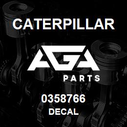 0358766 Caterpillar DECAL | AGA Parts