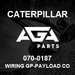 070-0187 Caterpillar WIRING GP-PAYLOAD CONTROL | AGA Parts