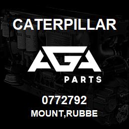 0772792 Caterpillar MOUNT,RUBBE | AGA Parts
