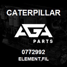 0772992 Caterpillar ELEMENT,FIL | AGA Parts